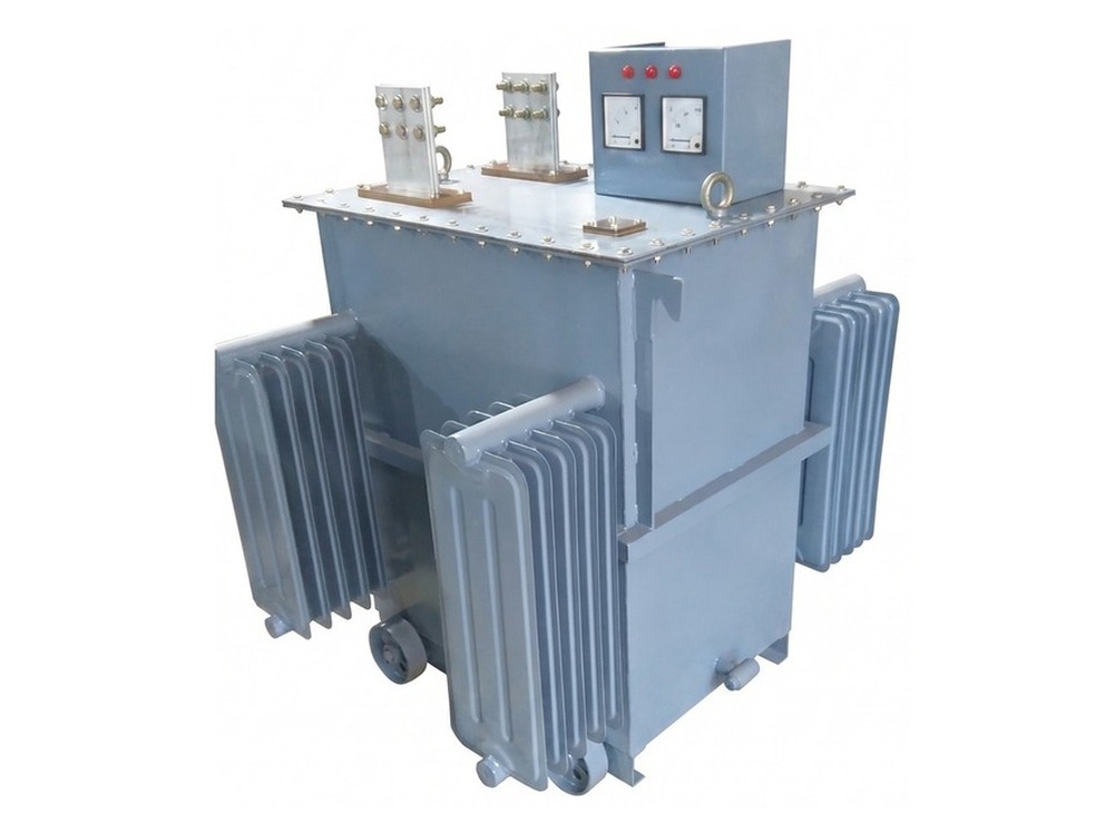 Industrial rectifier unit, detail view