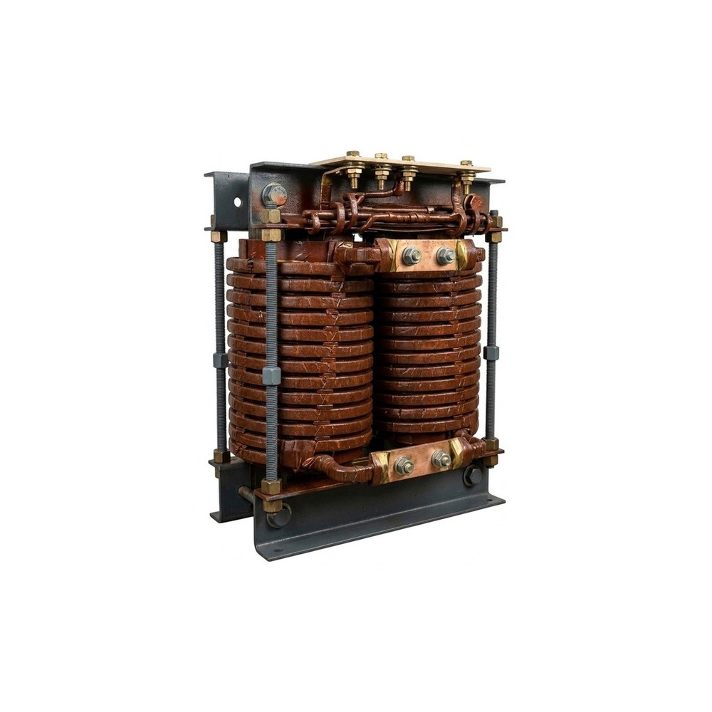 Two-phase welding transformer, dark steel frame, insulated windings